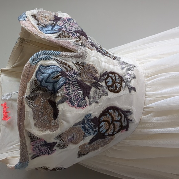 Free People Festival Bodice Tulle Sequin Embellished Mini Dress 2 - Picture 5 of 15